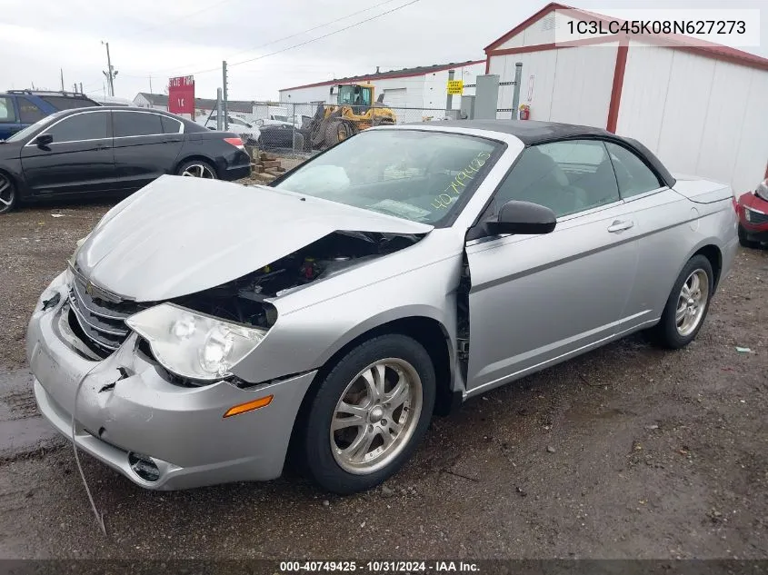 2008 Chrysler Sebring Lx VIN: 1C3LC45K08N627273 Lot: 40749425