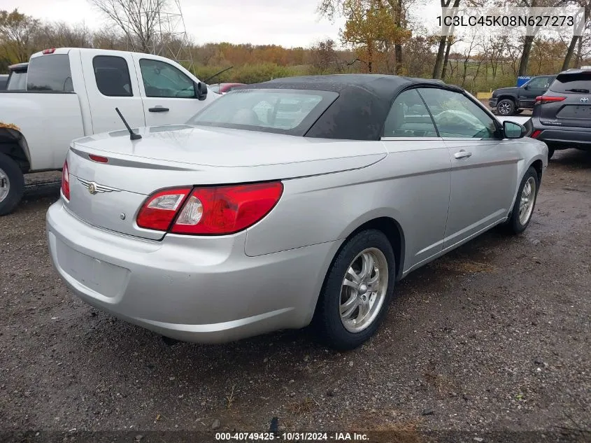 2008 Chrysler Sebring Lx VIN: 1C3LC45K08N627273 Lot: 40749425