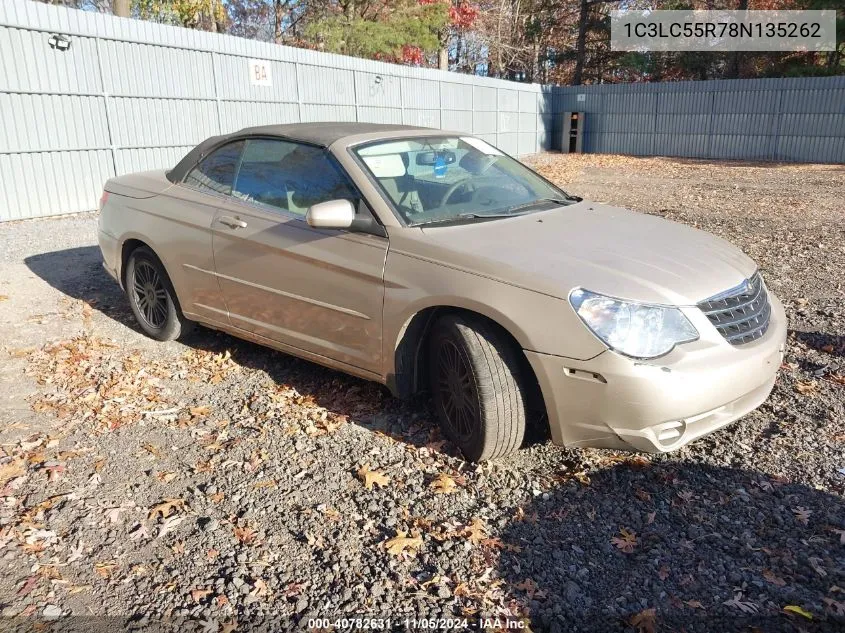 2008 Chrysler Sebring Touring VIN: 1C3LC55R78N135262 Lot: 40782631