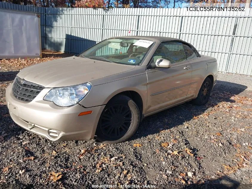 2008 Chrysler Sebring Touring VIN: 1C3LC55R78N135262 Lot: 40782631