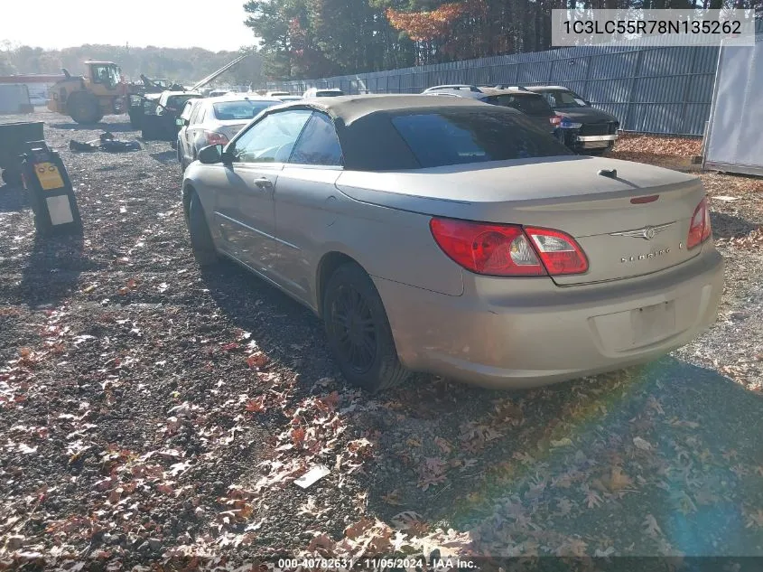 2008 Chrysler Sebring Touring VIN: 1C3LC55R78N135262 Lot: 40782631