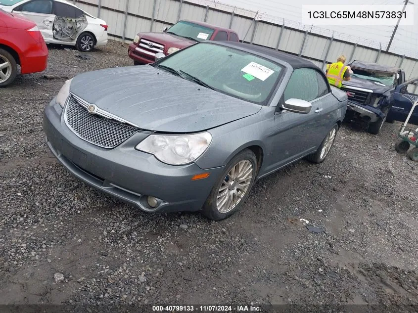 2008 Chrysler Sebring Limited VIN: 1C3LC65M48N573831 Lot: 40799133