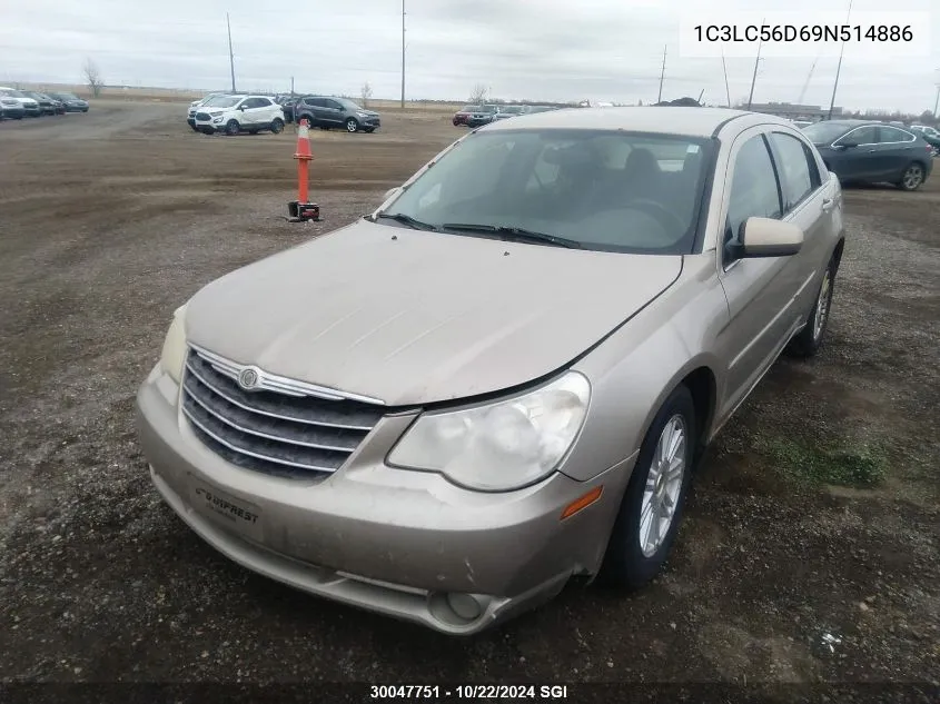 2009 Chrysler Sebring Touring/Limited VIN: 1C3LC56D69N514886 Lot: 30047751