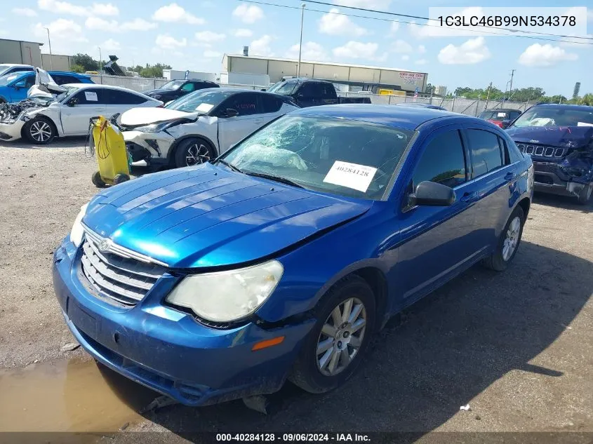 2009 Chrysler Sebring Lx VIN: 1C3LC46B99N534378 Lot: 40284128