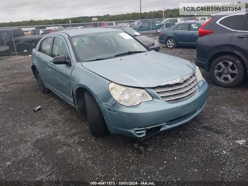 2009 Chrysler Sebring Lx VIN: 1C3LC46B59N531364 Lot: 40471573