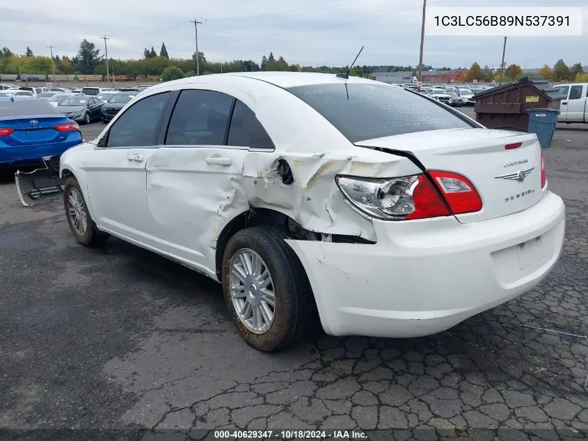 2009 Chrysler Sebring Touring VIN: 1C3LC56B89N537391 Lot: 40629347