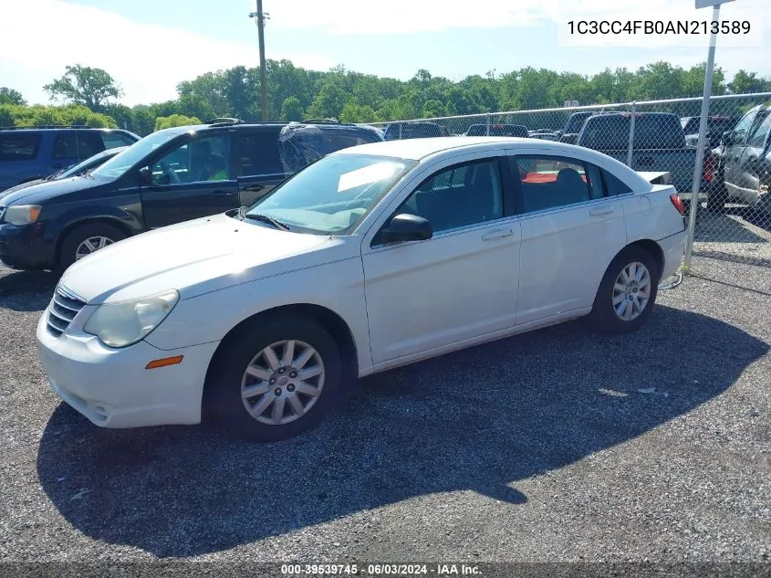 2010 Chrysler Sebring Touring VIN: 1C3CC4FB0AN213589 Lot: 39539745