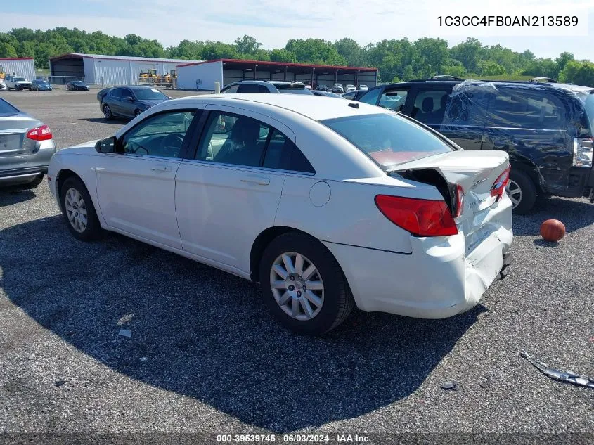 2010 Chrysler Sebring Touring VIN: 1C3CC4FB0AN213589 Lot: 39539745