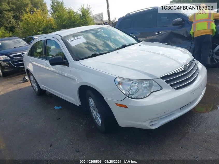 2010 Chrysler Sebring Touring VIN: 1C3CC4FB0AN187303 Lot: 40208505