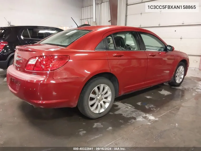 2010 Chrysler Sebring Limited VIN: 1C3CC5FBXAN158865 Lot: 40322841