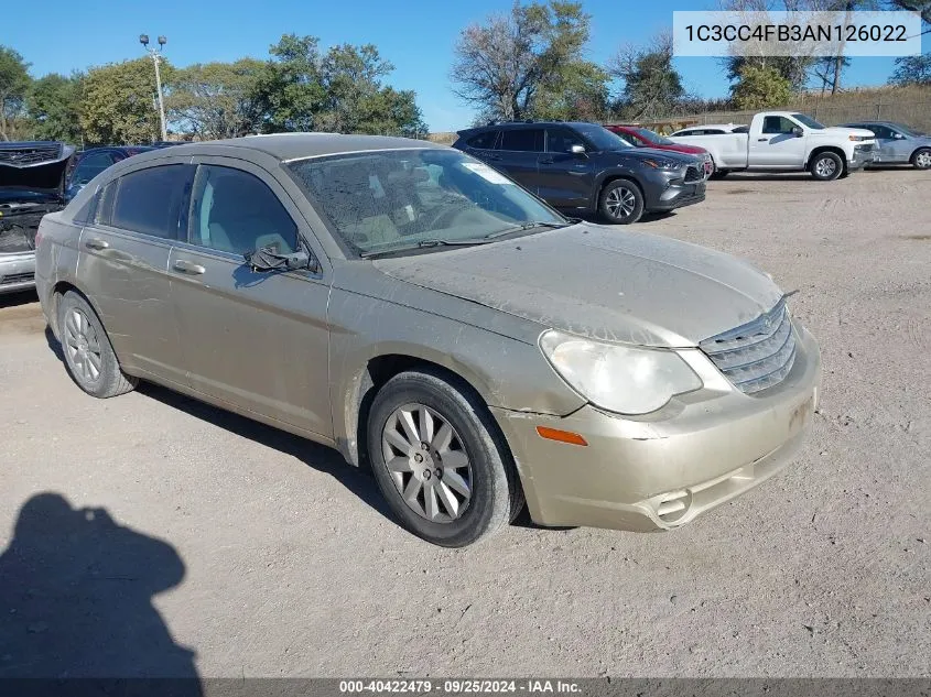 2010 Chrysler Sebring Touring VIN: 1C3CC4FB3AN126022 Lot: 40422479