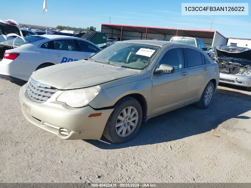 2010 Chrysler Sebring Touring VIN: 1C3CC4FB3AN126022 Lot: 40422479