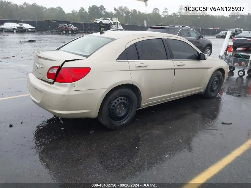 2010 Chrysler Sebring Limited VIN: 1C3CC5FV6AN125937 Lot: 40432758