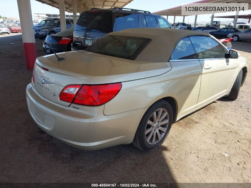 2010 Chrysler Sebring Touring VIN: 1C3BC5ED3AN130114 Lot: 40504167