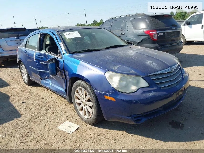 2010 Chrysler Sebring Limited VIN: 1C3CC5FB6AN140993 Lot: 40577427