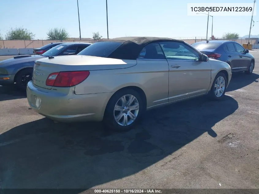 2010 Chrysler Sebring Touring VIN: 1C3BC5ED7AN122369 Lot: 40625150