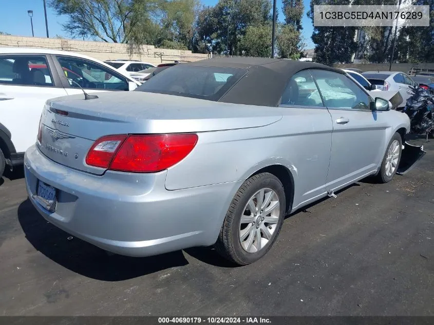 2010 Chrysler Sebring Touring VIN: 1C3BC5ED4AN176289 Lot: 40690179