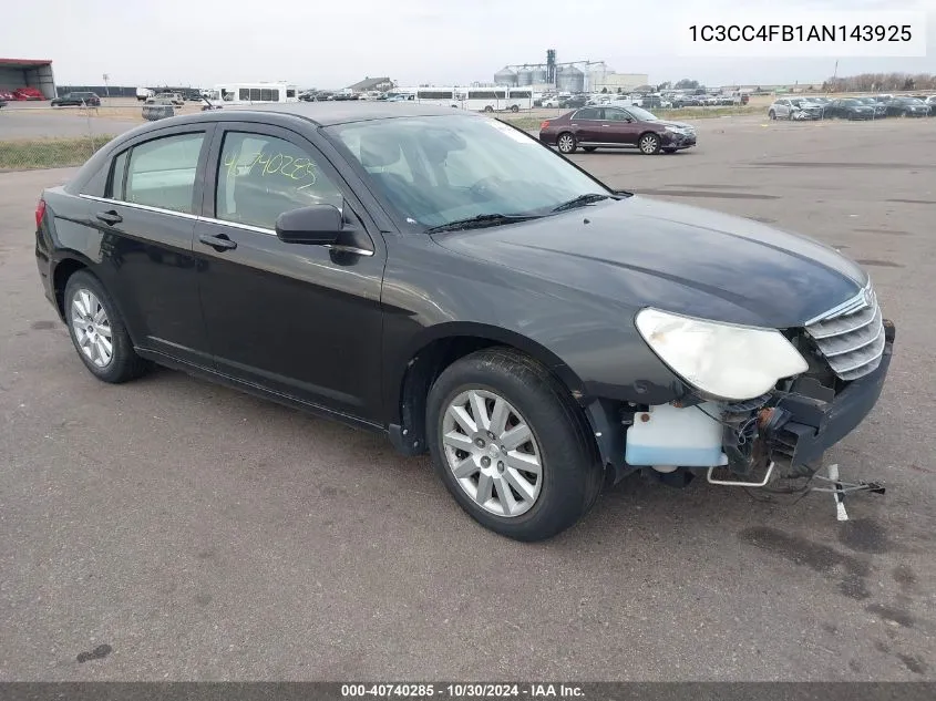 2010 Chrysler Sebring Touring VIN: 1C3CC4FB1AN143925 Lot: 40740285