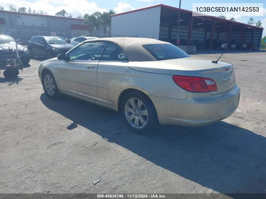 2010 Chrysler Sebring Touring VIN: 1C3BC5ED1AN142553 Lot: 40830746