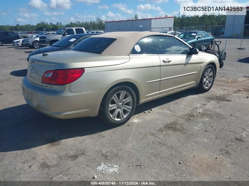 2010 Chrysler Sebring Touring VIN: 1C3BC5ED1AN142553 Lot: 40830746