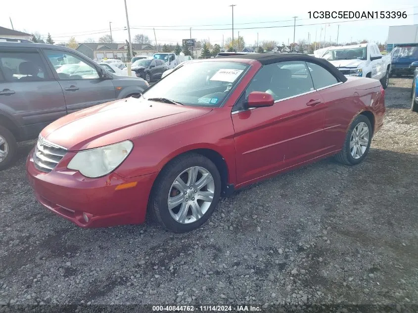 2010 Chrysler Sebring Touring VIN: 1C3BC5ED0AN153396 Lot: 40844762