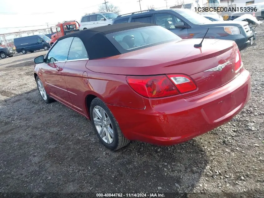 2010 Chrysler Sebring Touring VIN: 1C3BC5ED0AN153396 Lot: 40844762