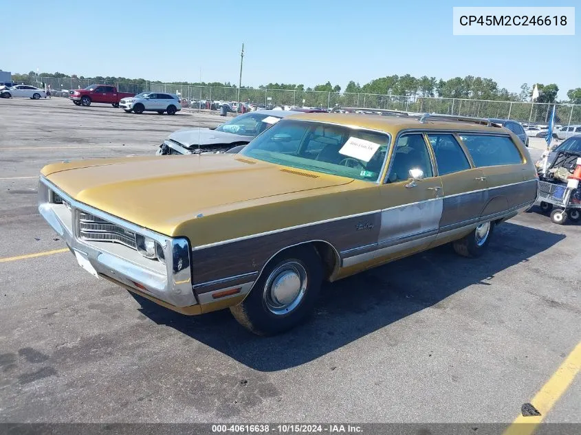 1972 Chrysler Town & Country VIN: CP45M2C246618 Lot: 40616638