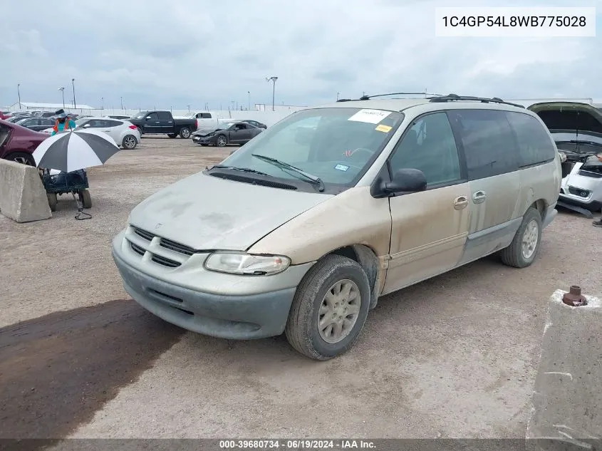 1998 Chrysler Town & Country Lx VIN: 1C4GP54L8WB775028 Lot: 39680734