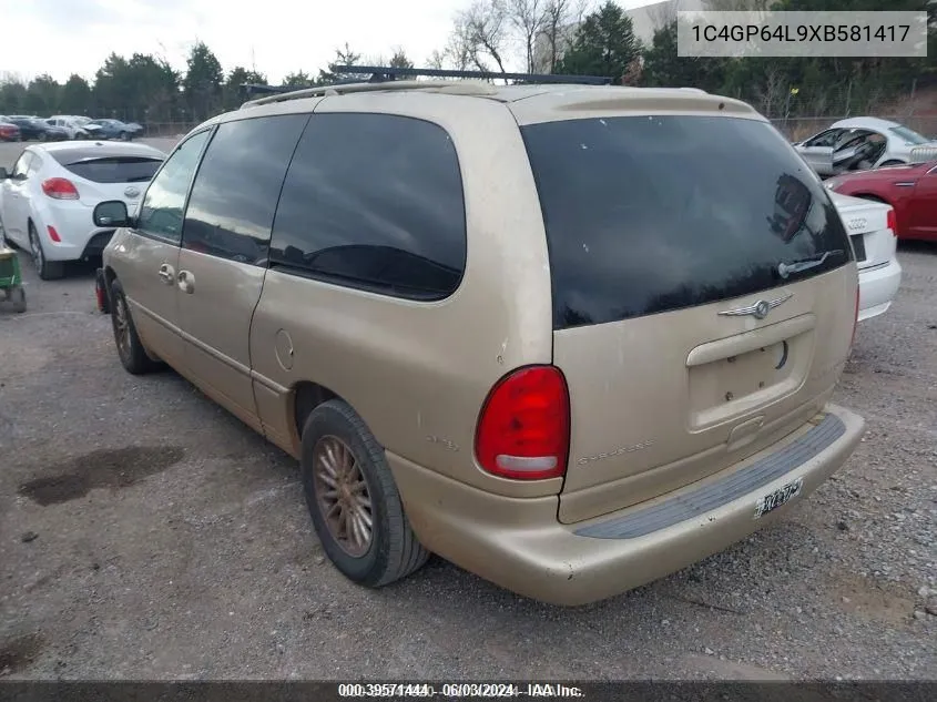 1999 Chrysler Town & Country Limited VIN: 1C4GP64L9XB581417 Lot: 39571444