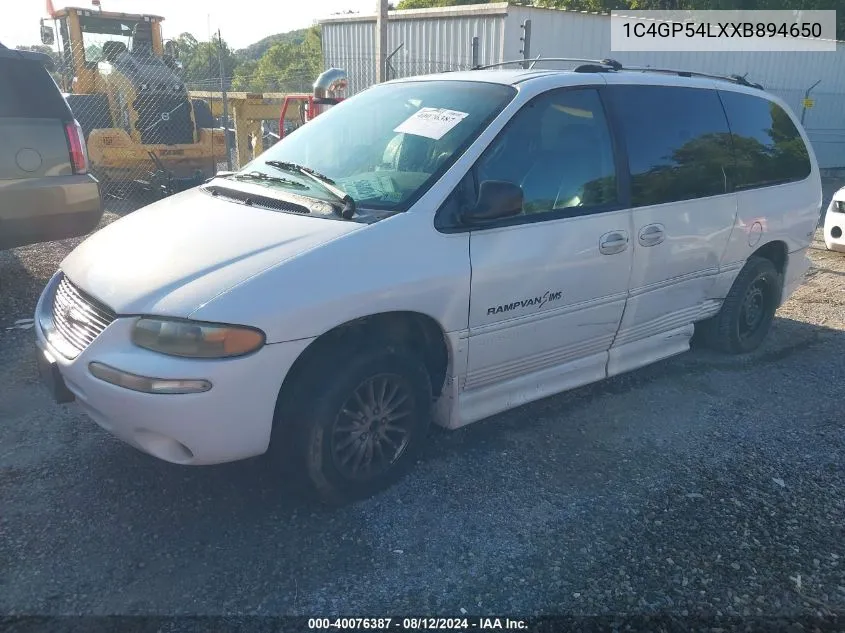 1C4GP54LXXB894650 1999 Chrysler Town & Country Lx