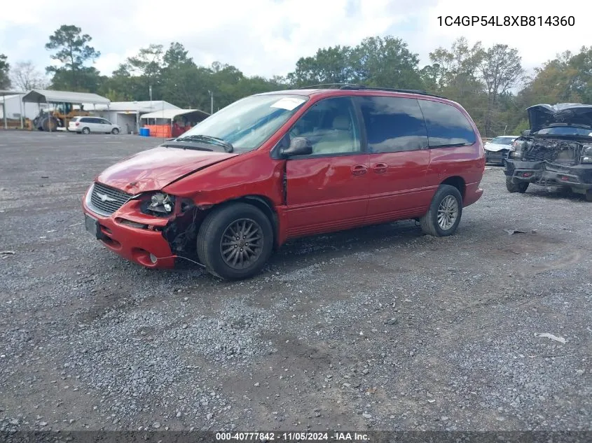 1999 Chrysler Town & Country Lx VIN: 1C4GP54L8XB814360 Lot: 40777842