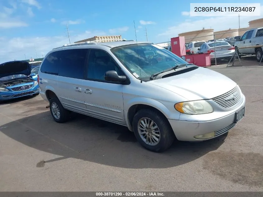 2001 Chrysler Town & Country Limited VIN: 2C8GP64L11R234087 Lot: 38701290