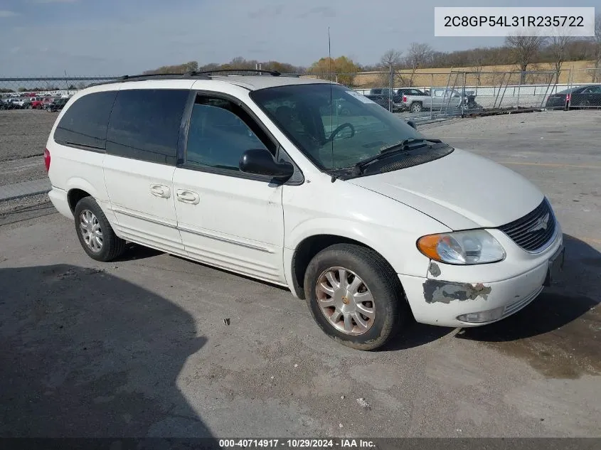 2001 Chrysler Town & Country Lxi VIN: 2C8GP54L31R235722 Lot: 40714917