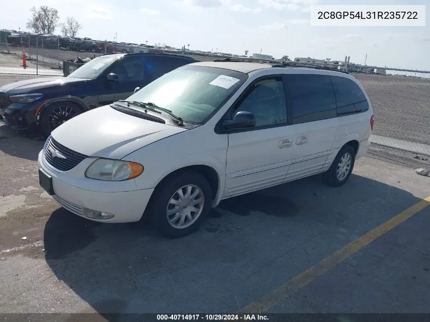 2001 Chrysler Town & Country Lxi VIN: 2C8GP54L31R235722 Lot: 40714917