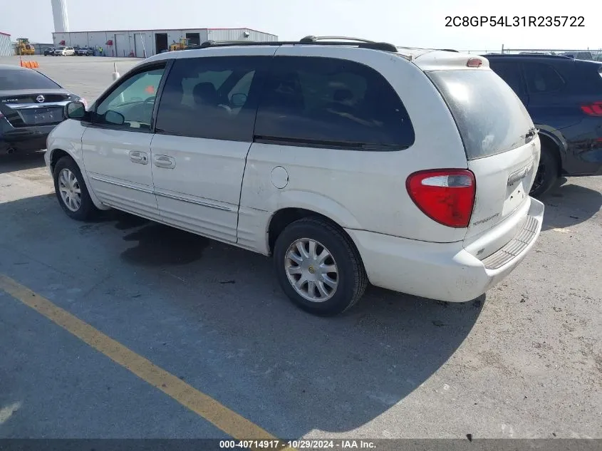 2001 Chrysler Town & Country Lxi VIN: 2C8GP54L31R235722 Lot: 40714917