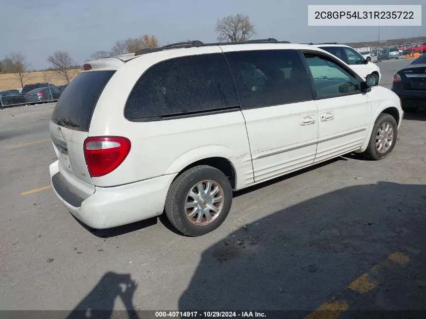 2001 Chrysler Town & Country Lxi VIN: 2C8GP54L31R235722 Lot: 40714917