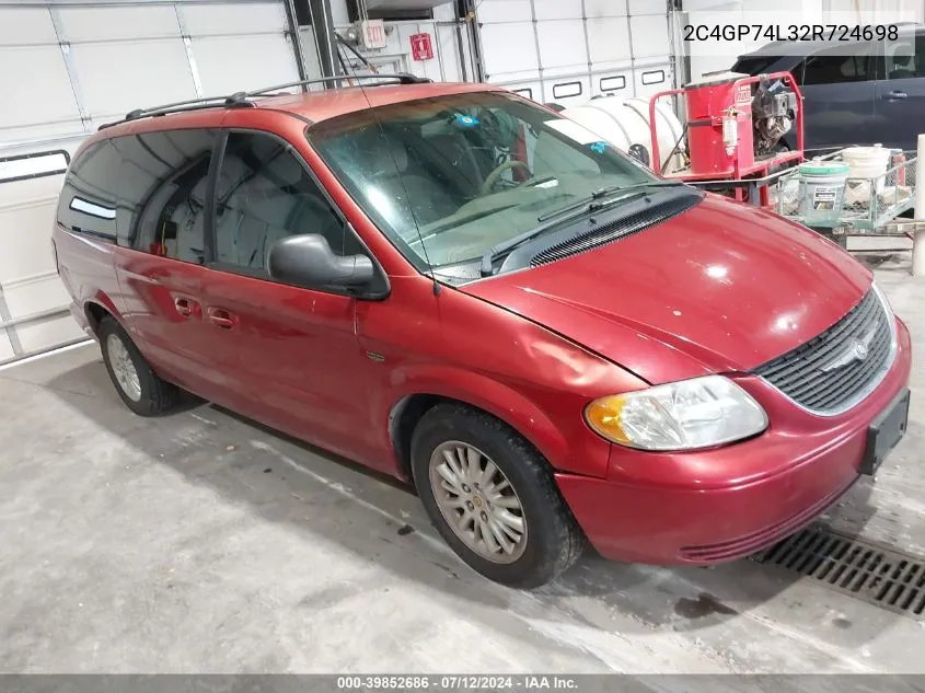 2C4GP74L32R724698 2002 Chrysler Town & Country Ex