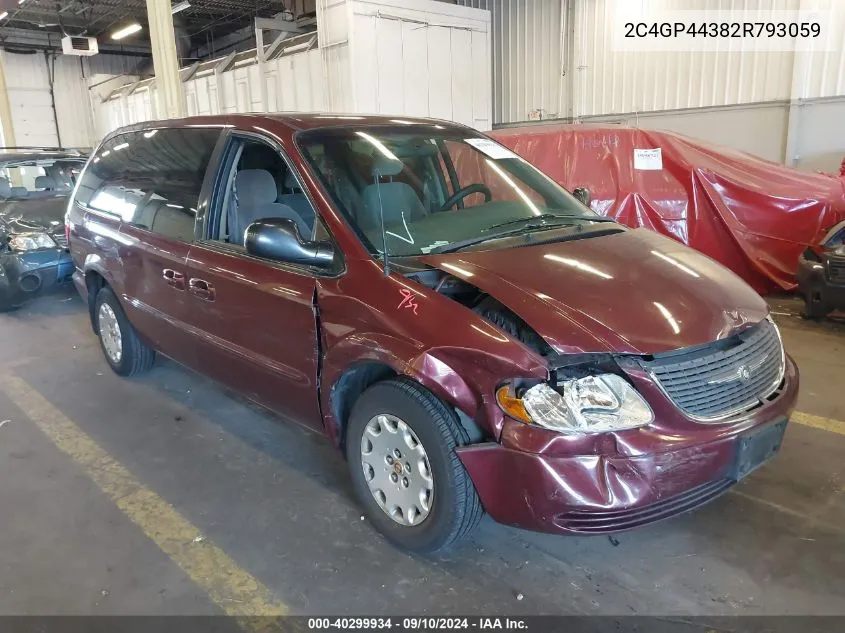 2C4GP44382R793059 2002 Chrysler Town & Country Lx