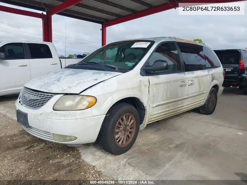 2002 Chrysler Town & Country Limited VIN: 2C8GP64L72R633653 Lot: 40549298