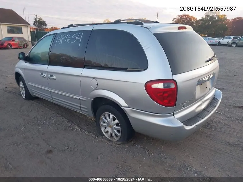 2002 Chrysler Town & Country Lxi VIN: 2C8GT54L92R557987 Lot: 40656669