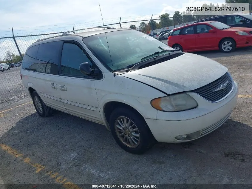 2002 Chrysler Town & Country Limited VIN: 2C8GP64L82R797610 Lot: 40712041