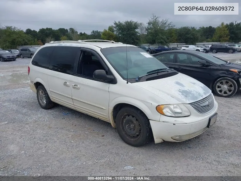 2002 Chrysler Town & Country Limited VIN: 2C8GP64L02R609372 Lot: 40813294