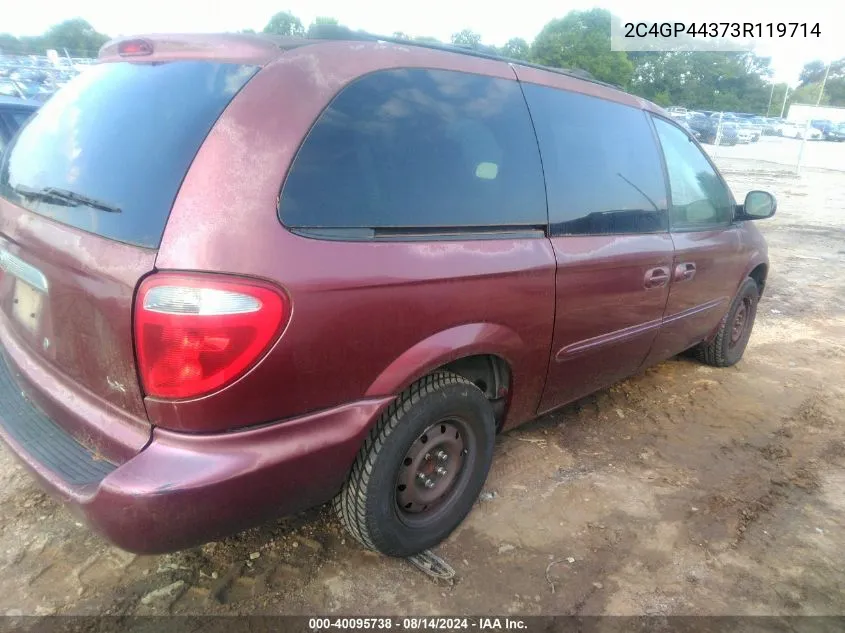 2003 Chrysler Town & Country Lx VIN: 2C4GP44373R119714 Lot: 40095738