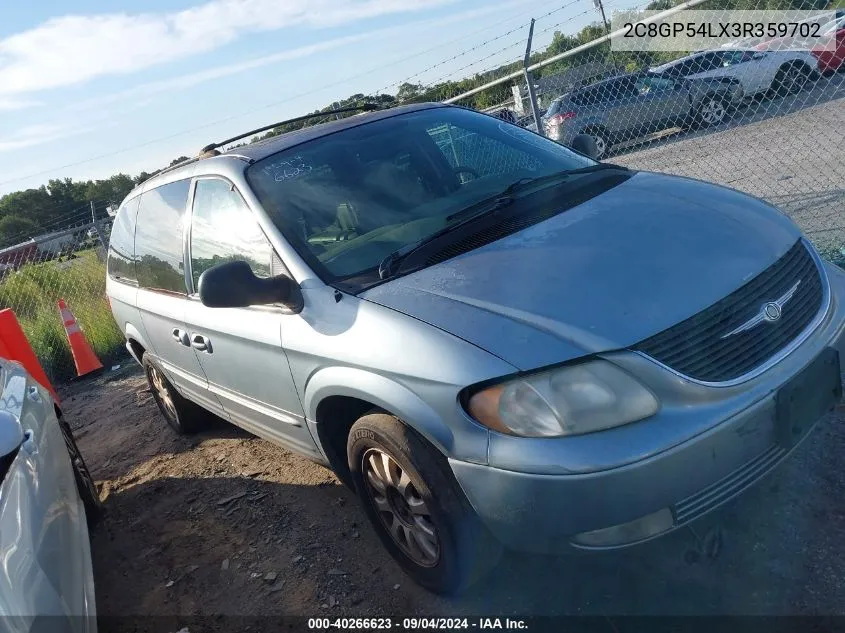 2003 Chrysler Town & Country Lxi VIN: 2C8GP54LX3R359702 Lot: 40266623