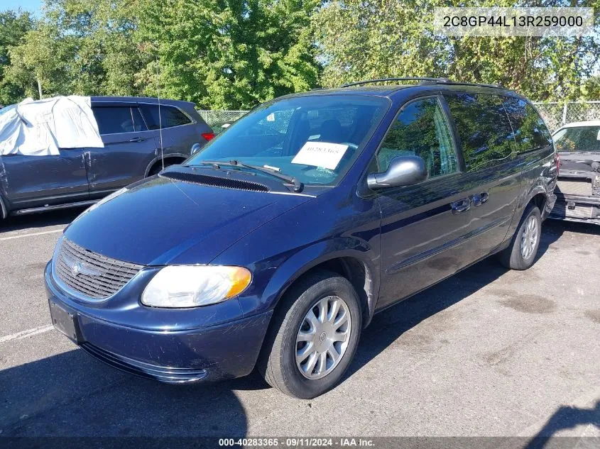 2003 Chrysler Town & Country Lx VIN: 2C8GP44L13R259000 Lot: 40283365