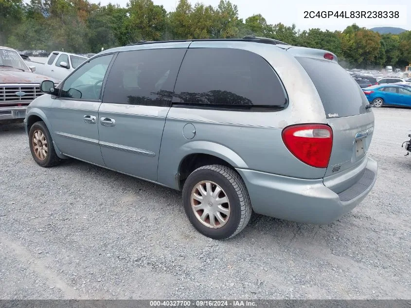 2C4GP44L83R238338 2003 Chrysler Town & Country Lx