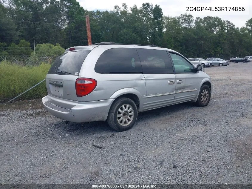 2003 Chrysler Town & Country Lx VIN: 2C4GP44L53R174856 Lot: 40376083