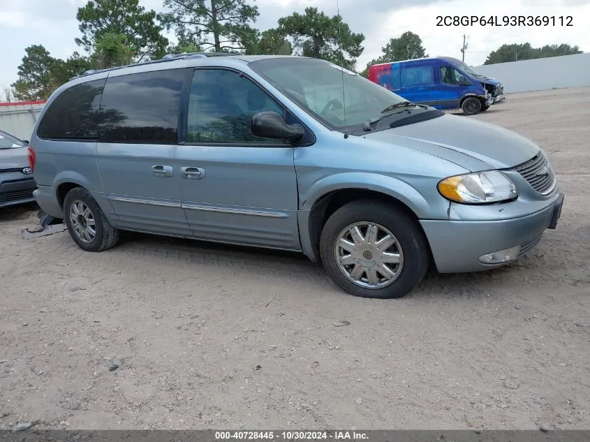 2C8GP64L93R369112 2003 Chrysler Town & Country Limited