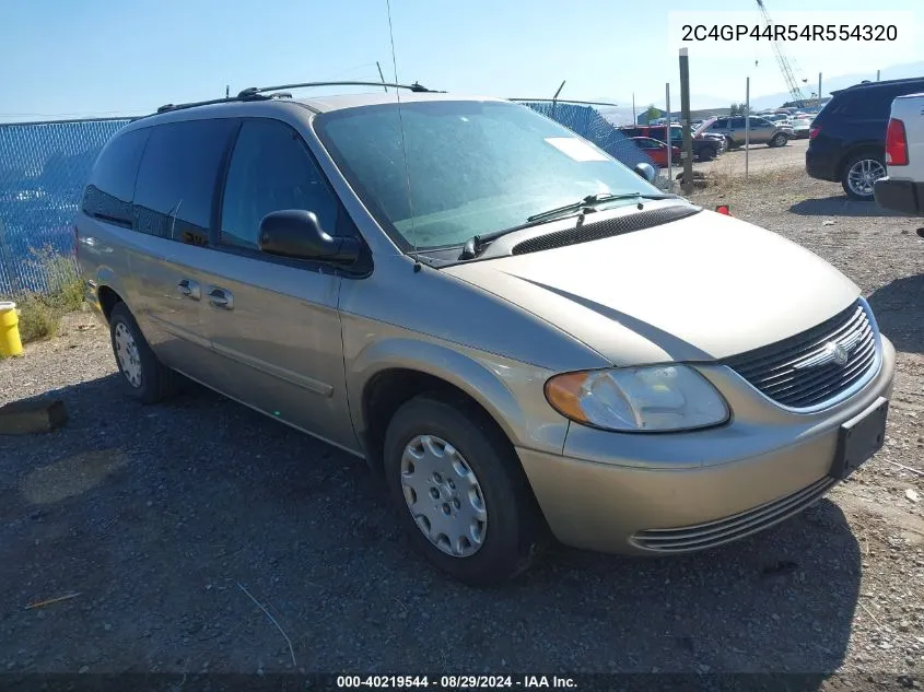 2004 Chrysler Town & Country Lx VIN: 2C4GP44R54R554320 Lot: 40219544