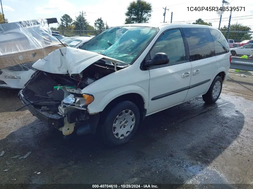 2004 Chrysler Town & Country VIN: 1C4GP45R34B539571 Lot: 40704610